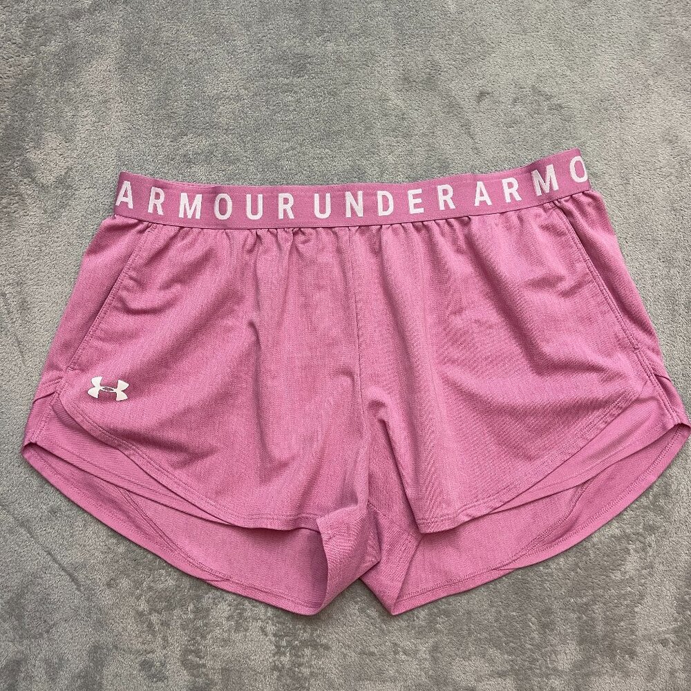 Women's Under Armour UA Play Up Twist Shorts 3.0 Size XL Loose Fit Pink